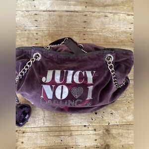 Vintage Y2K Juicy Couture Darling Velour Shoulder Bag